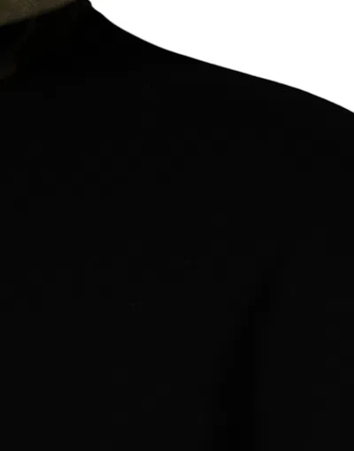 Dolce & Gabbana Black Camouflage Hooded Sweatshirt Sweater In Black