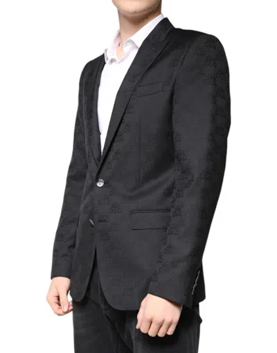 Dolce & Gabbana Black Wool Single Breasted Formal Blazer In Black