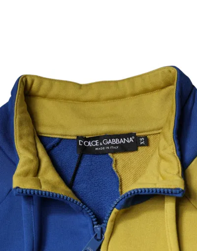 Dolce & Gabbana Multicolor Patchwork Men Sweatshirt Sweater In Multicolor
