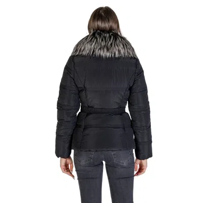 Guess Black Polyamide Jackets & Coat In Black