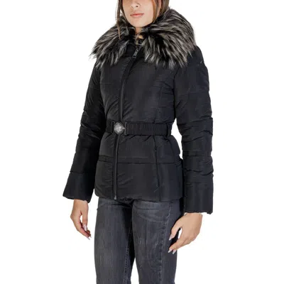Guess Black Polyamide Jackets & Coat In Black