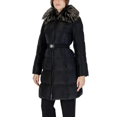 Guess Black Polyamide Jackets & Coat In Black