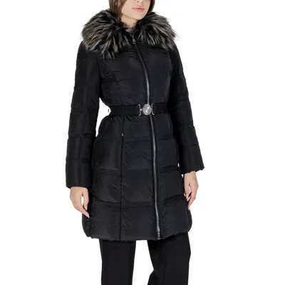 Guess Black Polyamide Jackets & Coat In Black