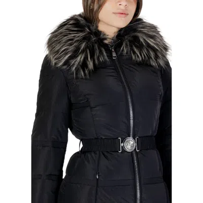 Guess Black Polyamide Jackets & Coat In Black