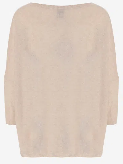 Allude Wool Blend Pullover With Rhinestones And Studs