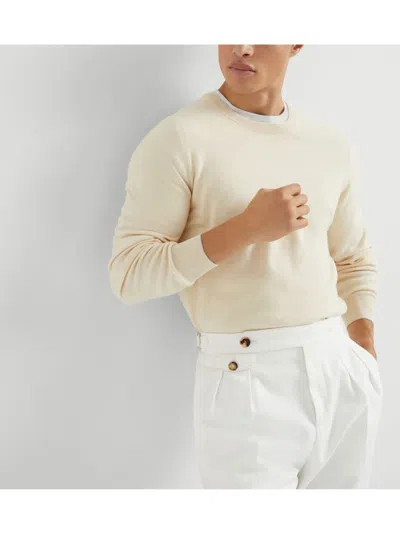 Brunello Cucinelli Men's Lightweight Cotton Sweater