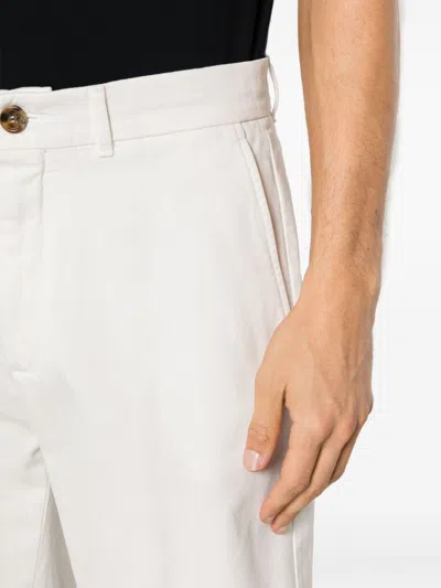 Brunello Cucinelli Men Garment-dyed Bermuda Shorts In Twisted Cotton Gabardine