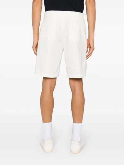 Brunello Cucinelli Men Garment-dyed Bermuda Shorts In Twisted Cotton Gabardine
