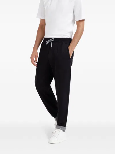 Shop Brunello Cucinelli Cotton Blend Sweatpants