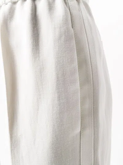 Brunello Cucinelli Women Viscose And Linen Fluid Twill Baggy Pull-on Pants