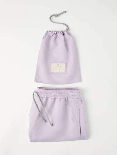 Brunello Cucinelli Swim Shorts With Slip Pockets And Rear Patch Pocket