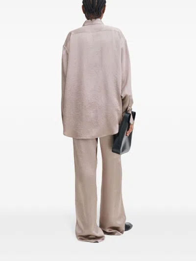Filippa K Crinkled Long-sleeves Shirt Oversized Collar