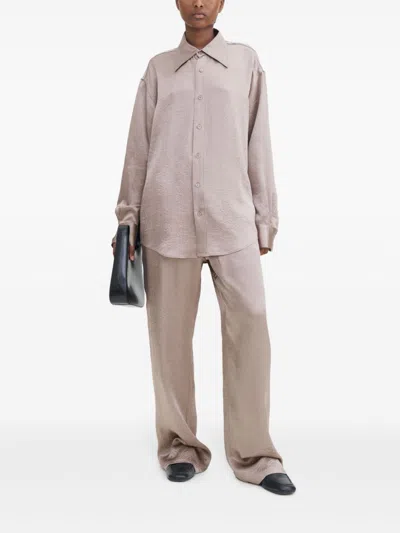 Filippa K Crinkled Long-sleeves Shirt Oversized Collar