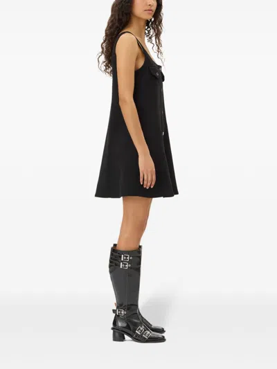 Ganni Women Bonded Crepe Mini Dress