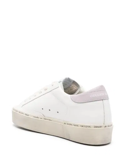 Golden Goose Leather Star Patch Low Top Sneakers In White