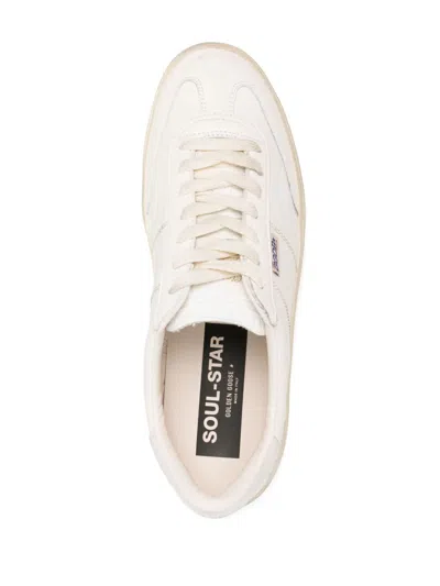 Golden Goose Soul Star Leather Low-top Sneakers With Used Effect