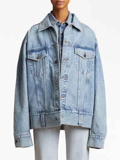 Khaite Grizzo Oversized Denim Jacket