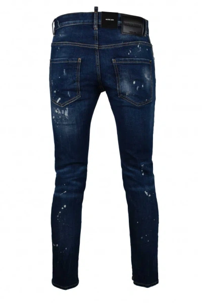 Dsquared2 Easy Wash Skater Jeans In Blue Denim In Blue