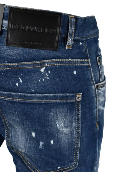 Dsquared2 Easy Wash Skater Jeans In Blue Denim In Blue