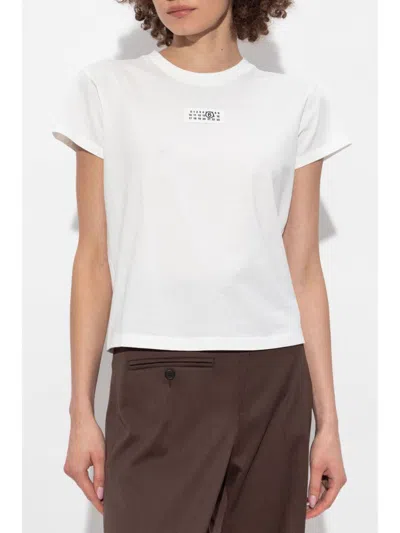 Mm6 Maison Margiela Numeric Cotton Jersey T-shirt