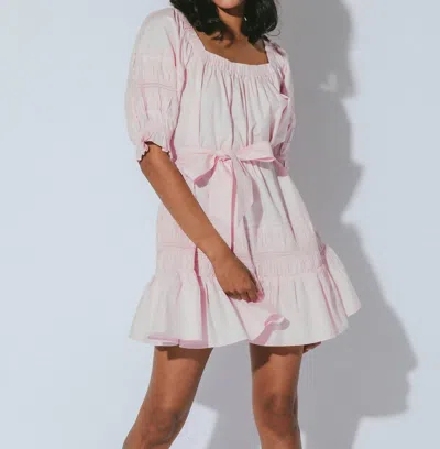 Cleobella Lily Mini Dress In Blush In Gold