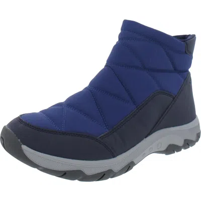 Easy Spirit Tru 2 Womens Quilted Cold Weather Winter & Snow Boots In Blue