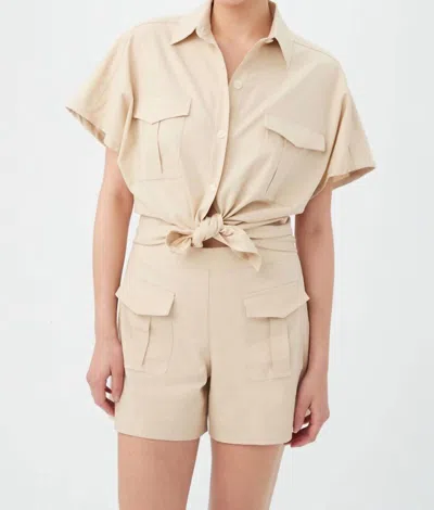 TRINA TURK VARA TOP IN BISCOTTI 