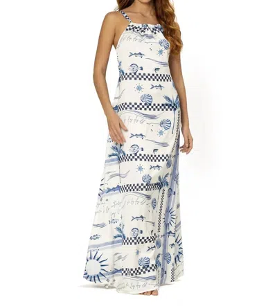 Ondademar Kendall Maxi Dress In Mar In Multi
