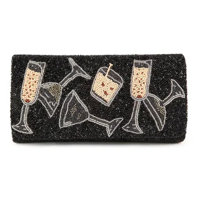 Tiana Party Time Clutch In Black Multi In Multi
