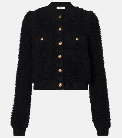 Chloé Button-front Cropped Cardigan In Black