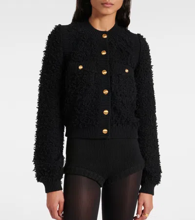 Chloé Button-front Cropped Cardigan In Black