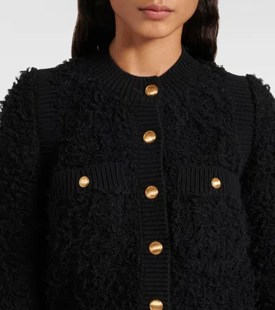 Chloé Button-front Cropped Cardigan In Black