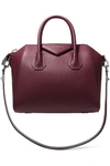 Givenchy Small Antigona Bag In Merlot Textured-leather