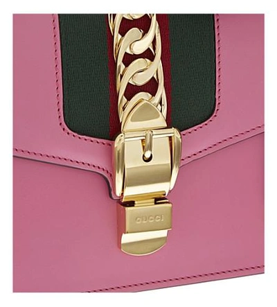 Shop Gucci Ribbon Strap Shoulder Bag In Pink