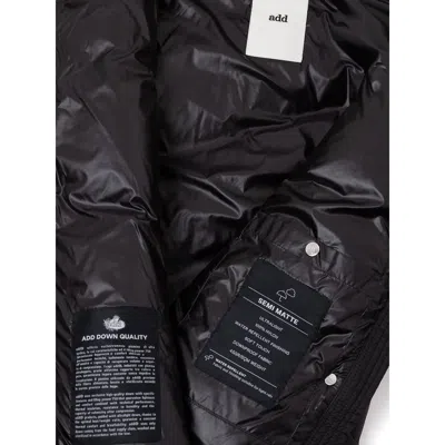 Add Down Jacket With Removable Hood  In Black