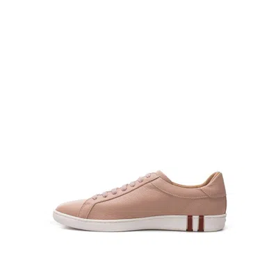 Bally Elegant Pink Leather Sneakers For The Style-savvy In Pink