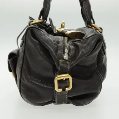 Pre-owned Chloé Paddington Brown Leather Shoulder Bag ()