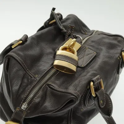Pre-owned Chloé Paddington Brown Leather Shoulder Bag ()