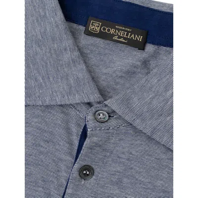 Corneliani Cotton Polo Men's Shirt In Gray
