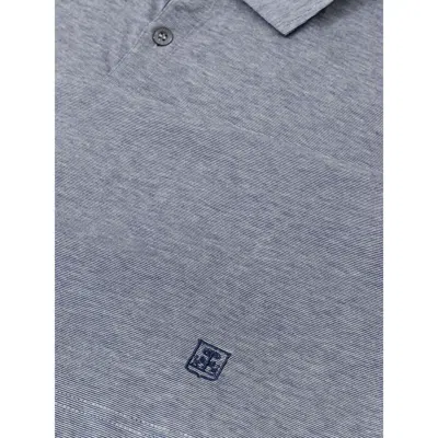 Corneliani Cotton Polo Men's Shirt In Gray