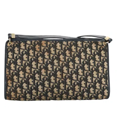 Pre-owned Dior Trotter Brown Canvas Shoulder Bag ()