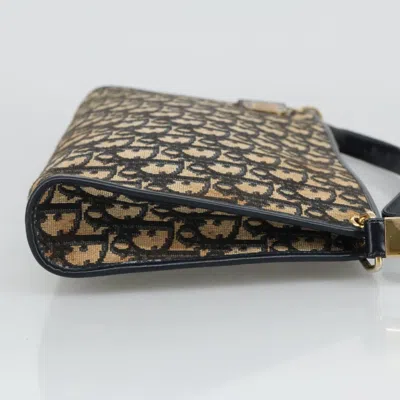 Pre-owned Dior Trotter Brown Canvas Shoulder Bag ()