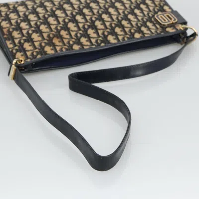 Pre-owned Dior Trotter Brown Canvas Shoulder Bag ()