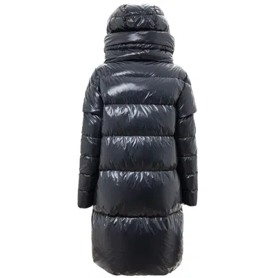 Herno Padded Long Down Jacket With Removable Sleeves  In Blue