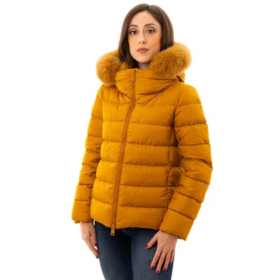 HERNO HERNO YELLOW POLYAMIDE JACKETS & WOMEN'S COAT 