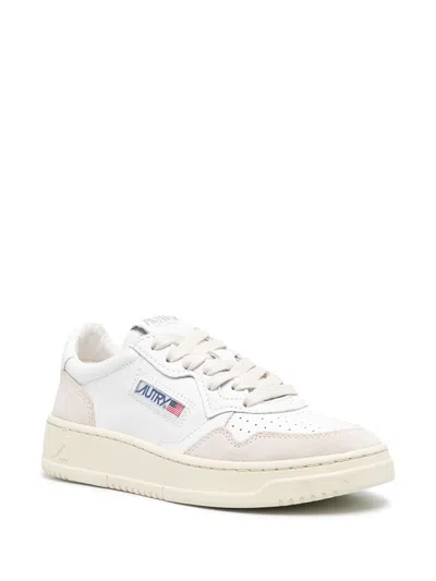 Autry White Leather Sneakers