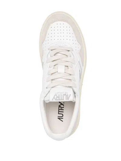 Autry White Leather Sneakers