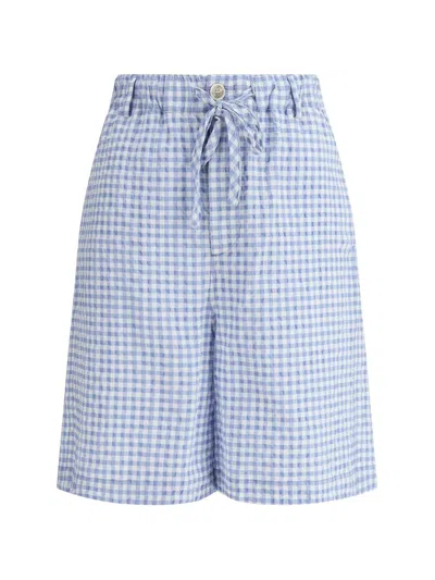 Marni Vichy Bermuda Shorts Bermuda And Short Light Blue In Blue
