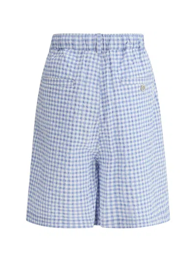 Marni Vichy Bermuda Shorts Bermuda And Short Light Blue In Blue