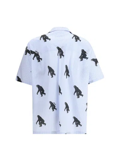 Moschino Graphic-print Shirt In Blue